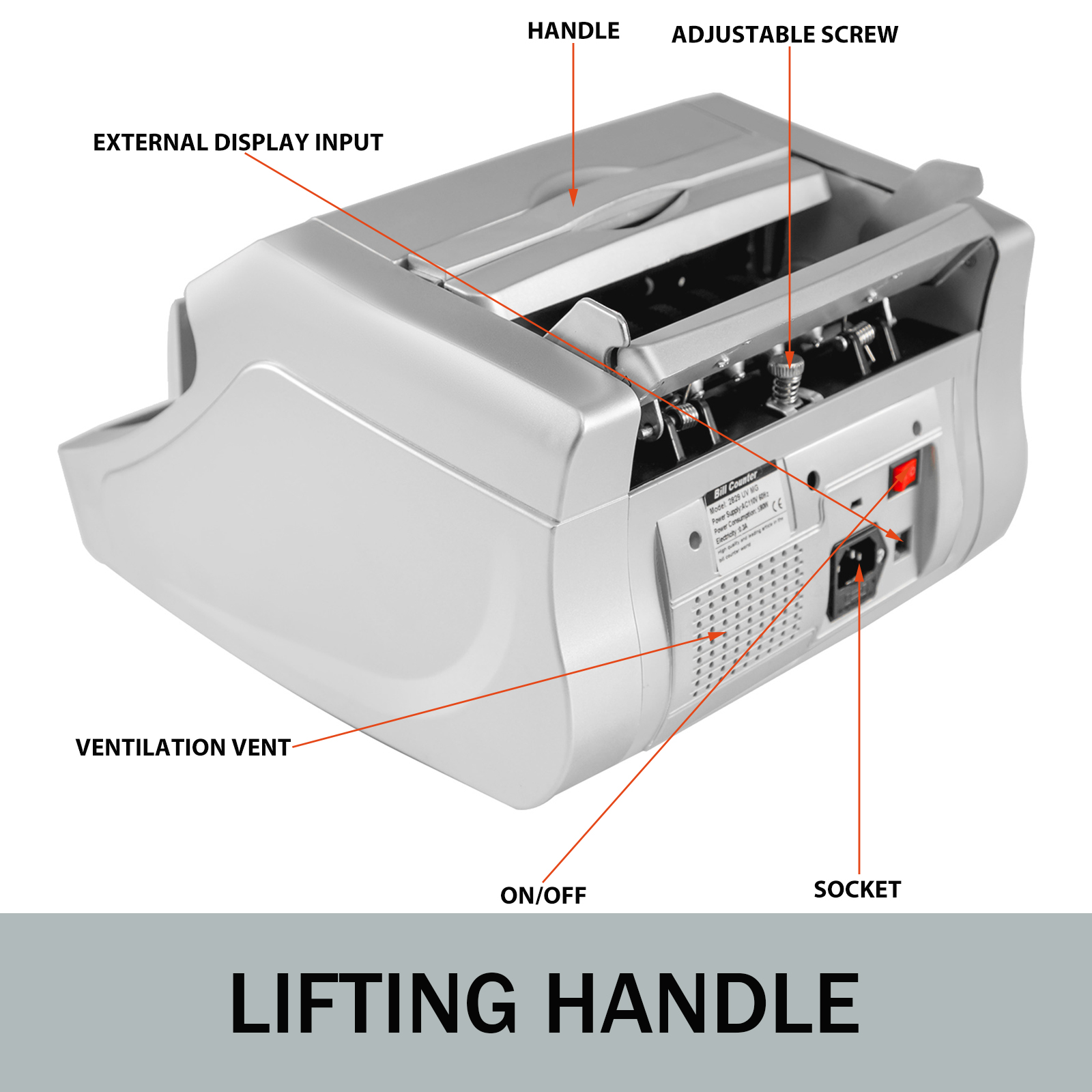 Contador y detector de billetes falsos - Imagen 3